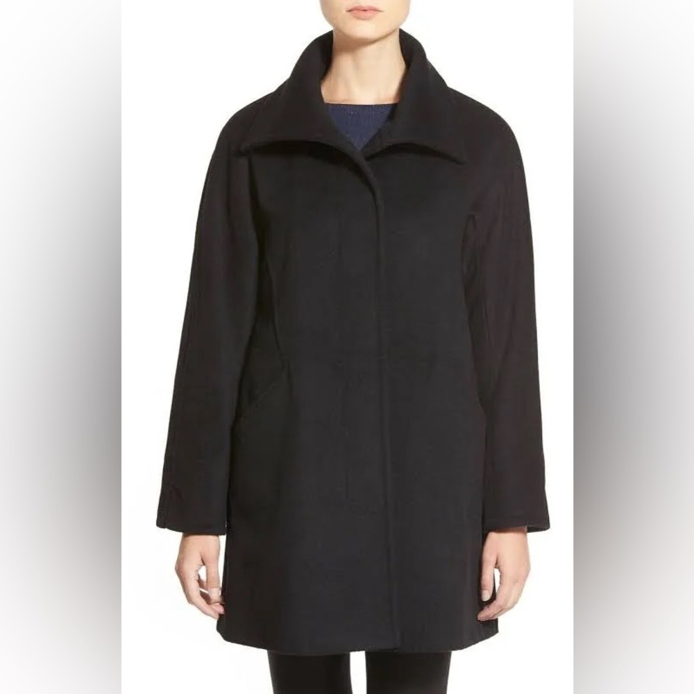Ellen Tracy Kimono Wool Peacoat